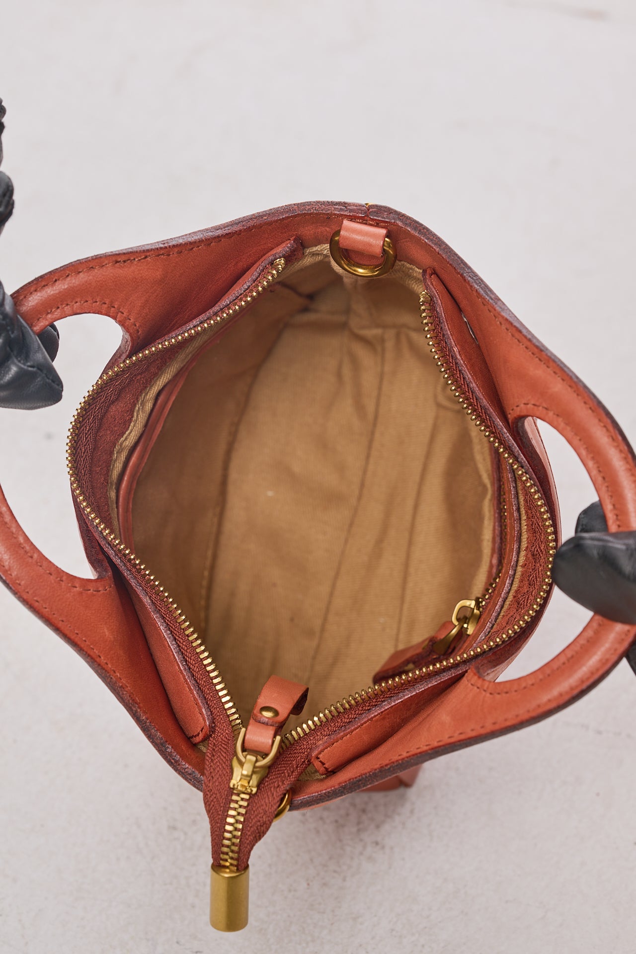 Handwoven Cowhide Leather Crossbody Bag - Image 3