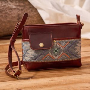 Rugged Cowhide Leather Crossbody Bag