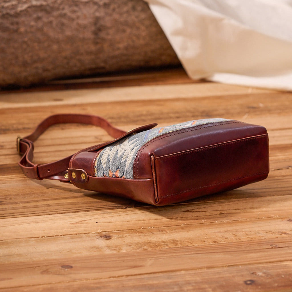 Rugged Cowhide Leather Crossbody Bag - Image 7