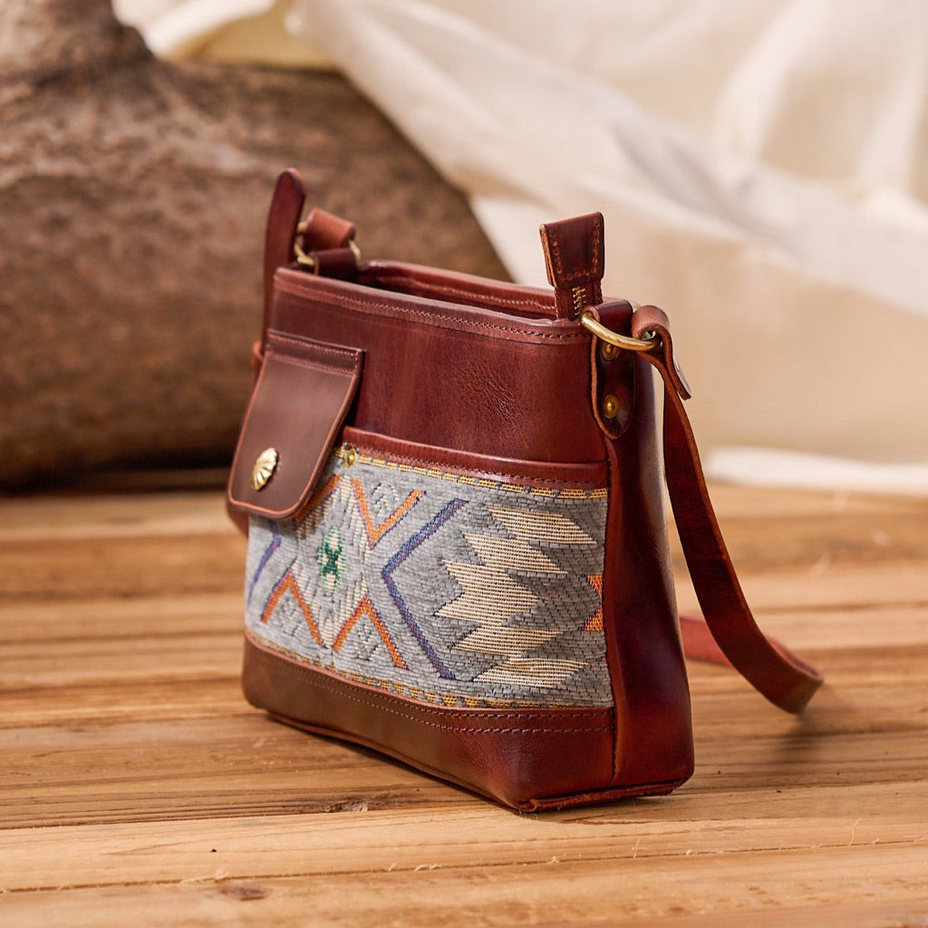 Rugged Cowhide Leather Crossbody Bag - Image 6