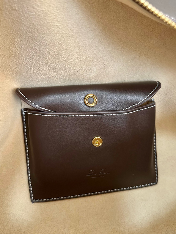 Structured Leather Top-Handle Crossbody Bag - Image 11